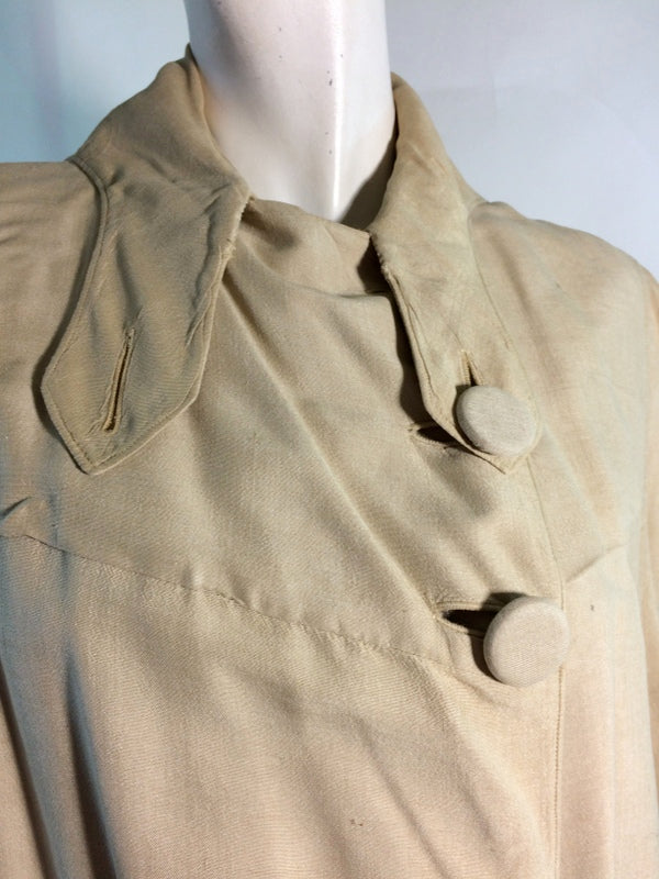 1900s classic collar buttoned coat