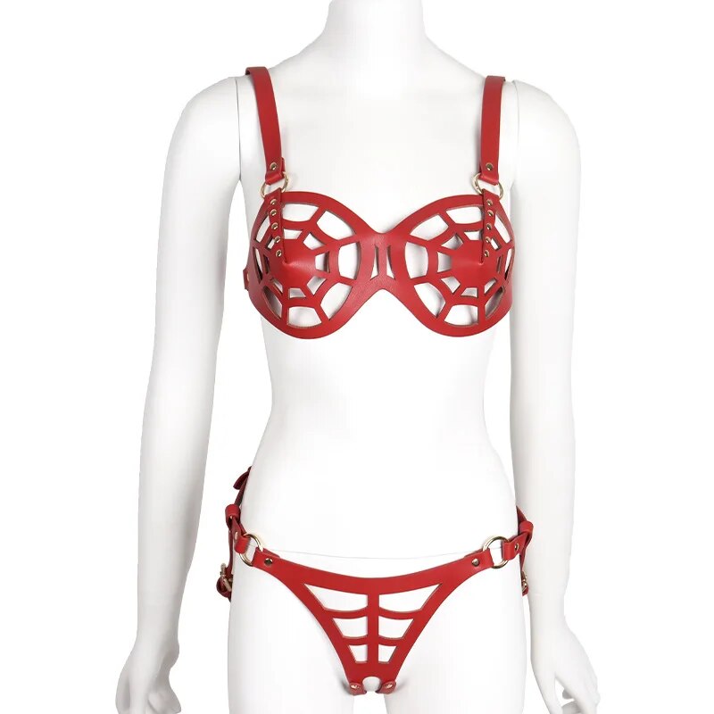 Spider web bra and hot sale panties