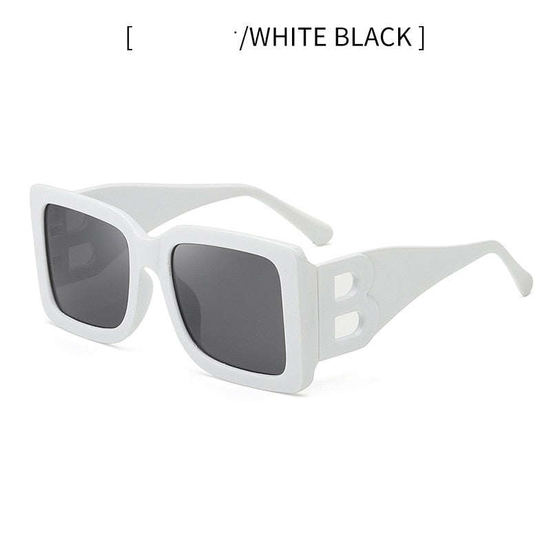 White hotsell oversized sunglasses