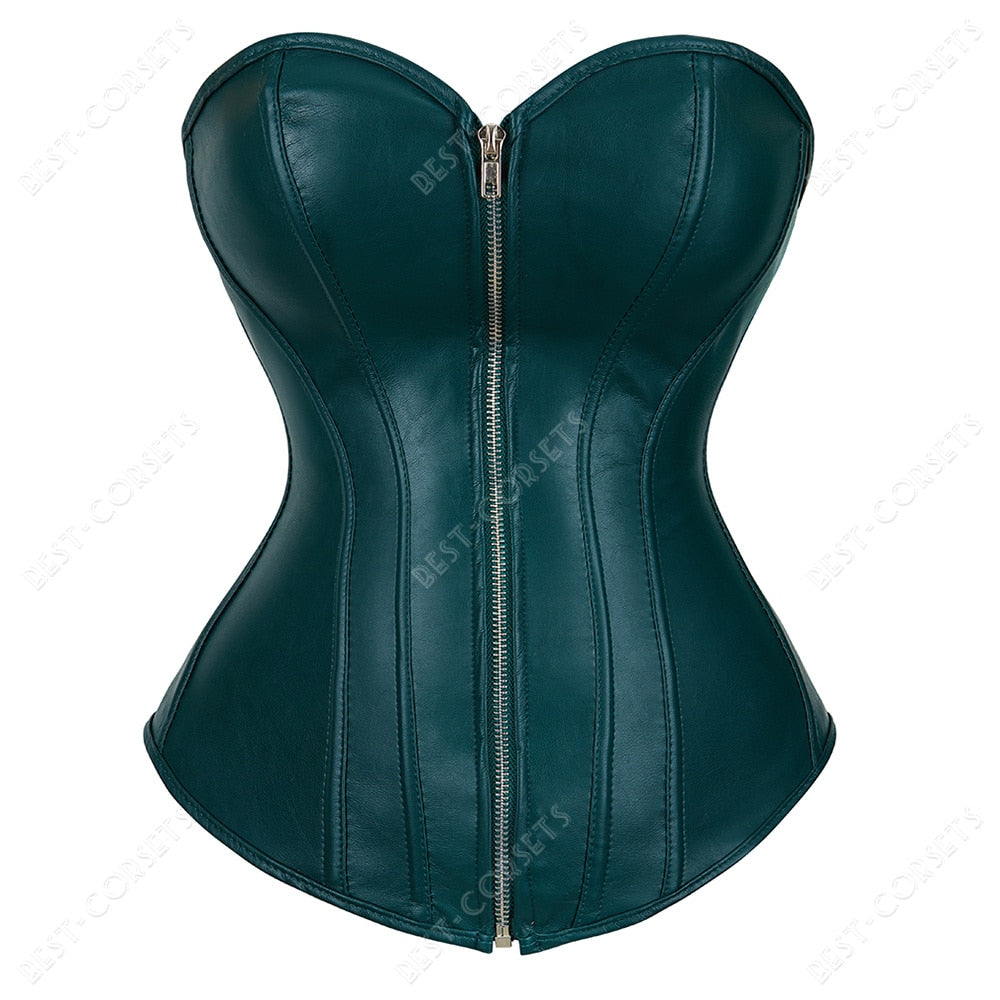 Hourglass- Faux Leather Corset