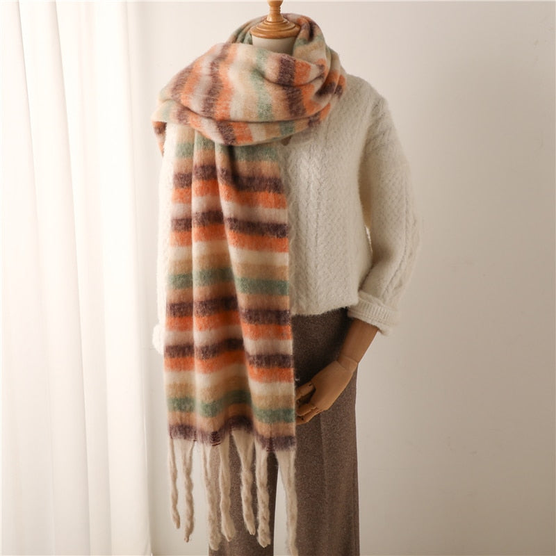 Woodsy- the Fringed Winter Scarf Collection