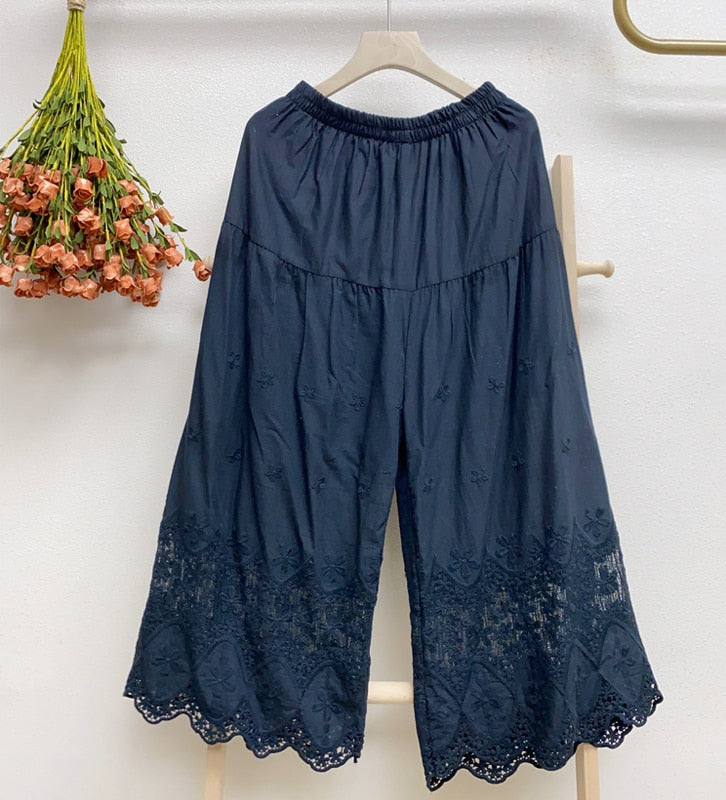 Gertie- Lace Hem Edwardian Style Bloomer Pants 3 Colors