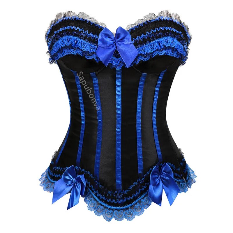 Wild West- the Saloon Girl Ruffled Corset 6 Colors