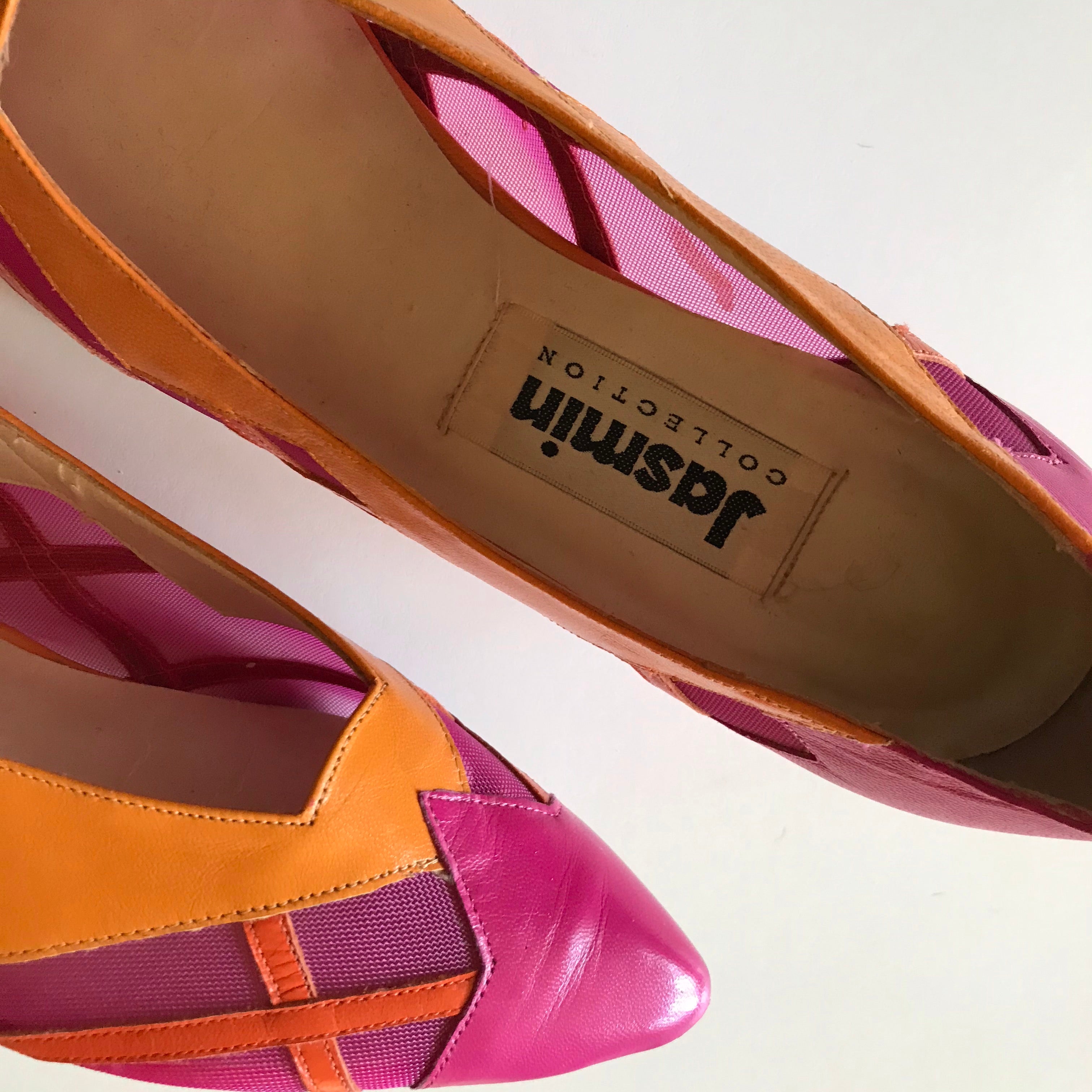 Bright deals orange flats