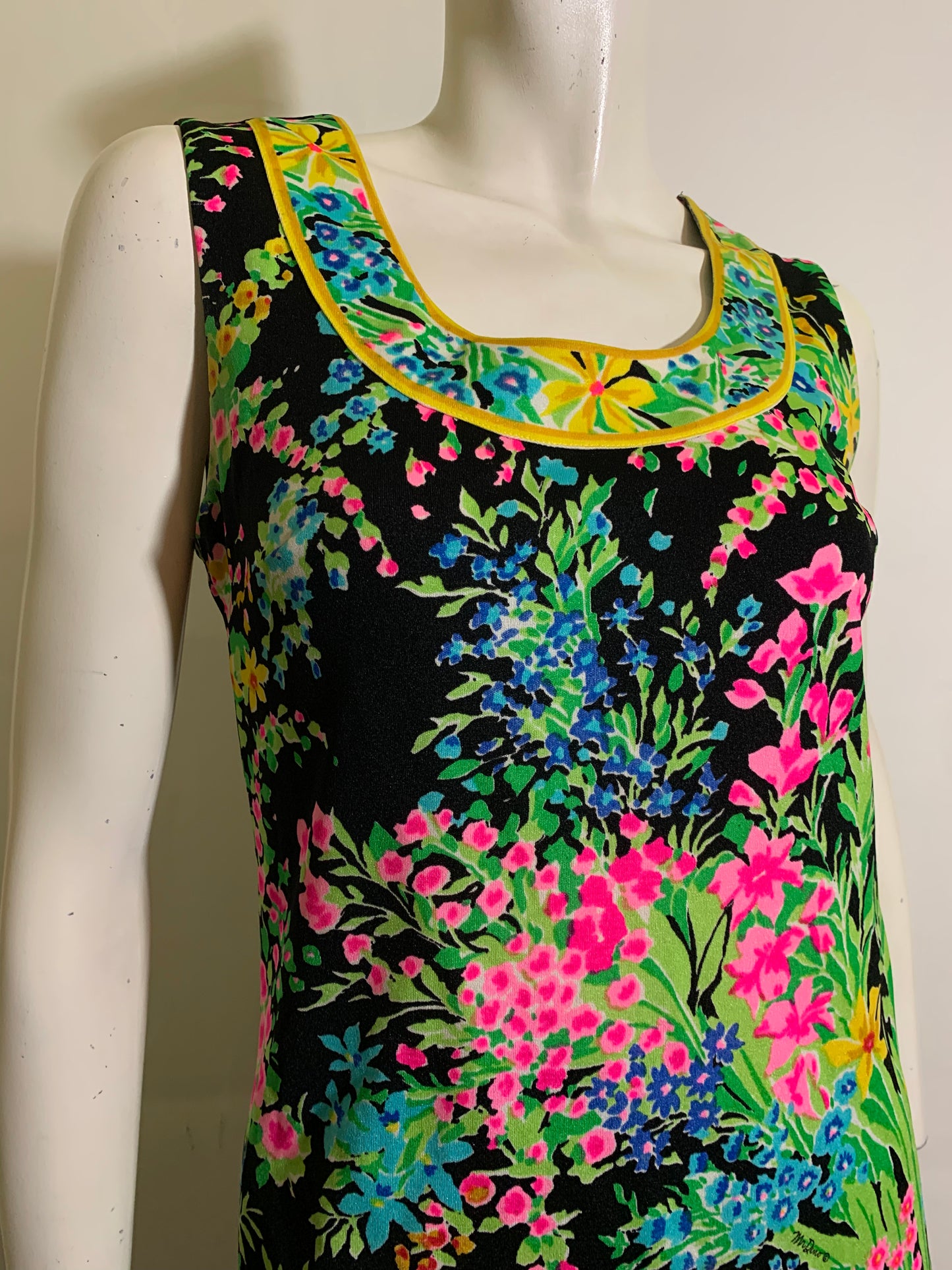 Mr. Dino Floral Print Tunic and Skirt Set Dress circa 1960s – Dorothea ...